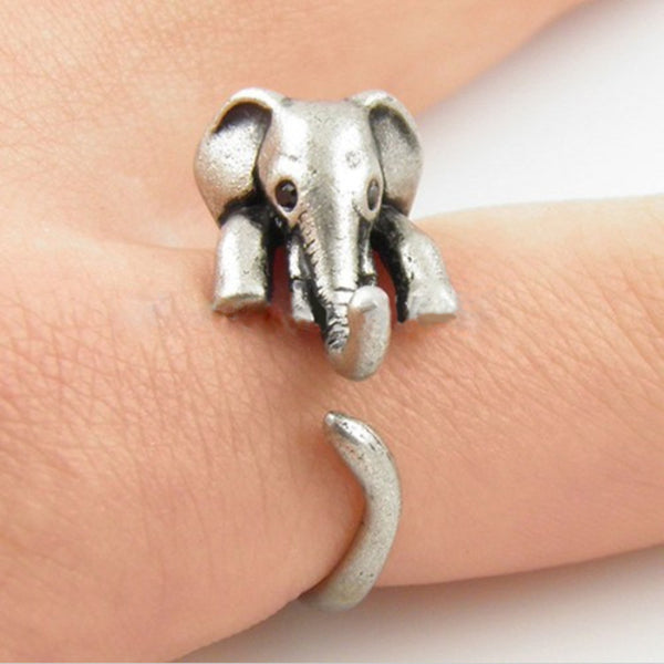 Baby Elephant Wrap Ring