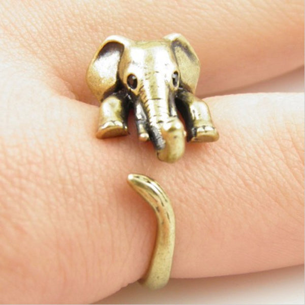 Baby Elephant Wrap Ring