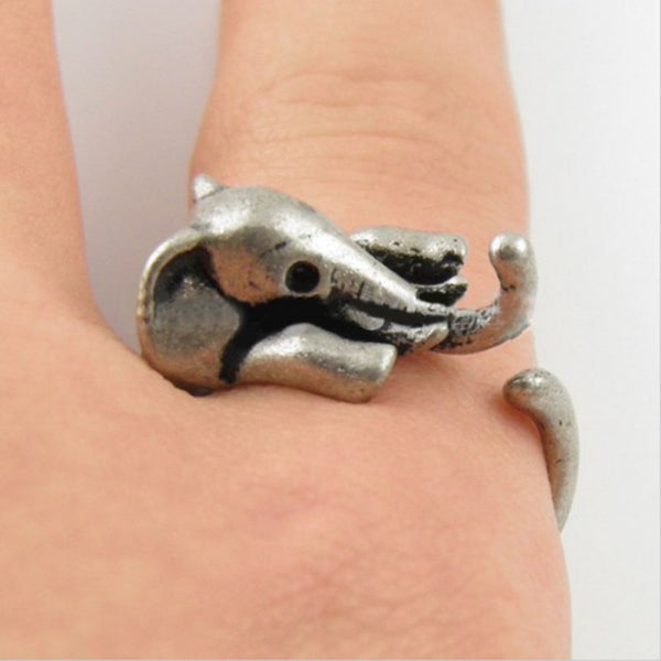 Baby Elephant Wrap Ring